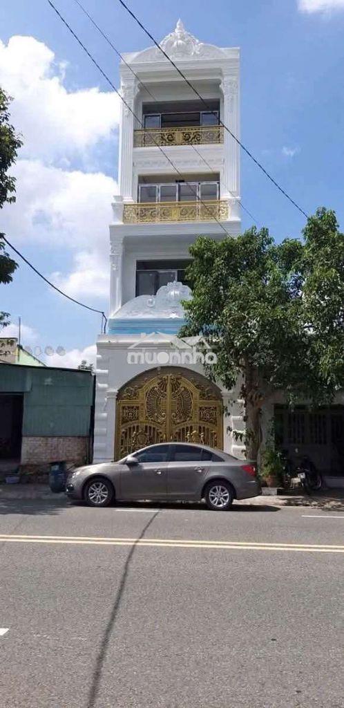 Nhà 3 tấm mặt tiền đường kinh doanh gân go dĩ an