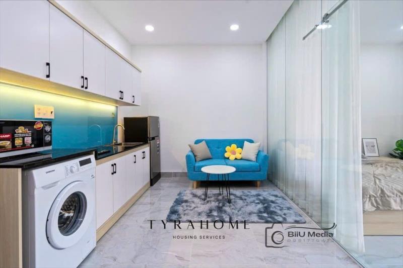 Cho thuê căn hộ 1pn tách bếp - balcony lớn - giặt riêng gần cầu thị nghè, ngã tư hàng - 3