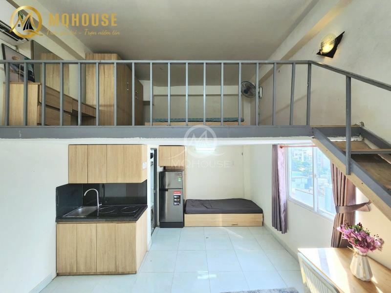 Căn hộ có gác, cửa sổ lớn | full nội thất _ rộng 40m2, ngay vườn lài, gần đh vhu- hiu - 4