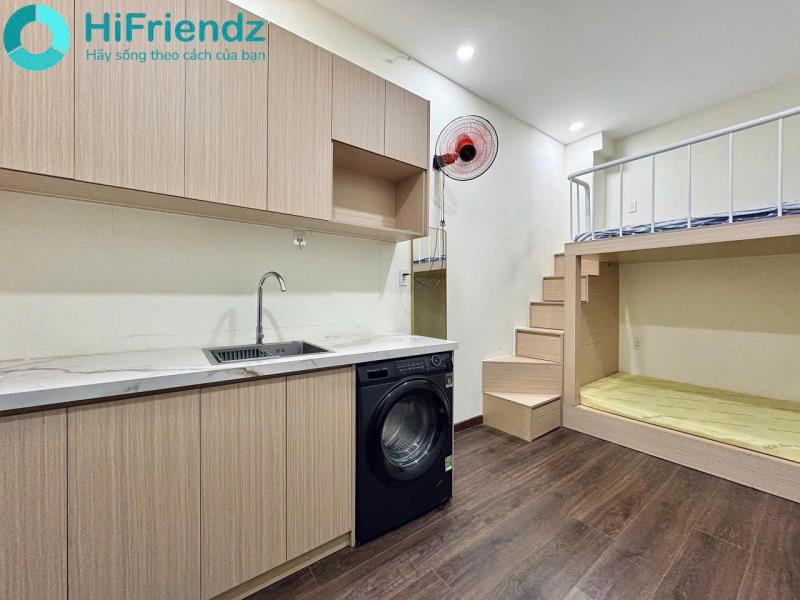 Duplex 2 không gian ngủ - full nội thất - máy giặt riêng - ngay ngã tư hàng xanh - gần các trường dh uth, hutech, uef, ngoại thương