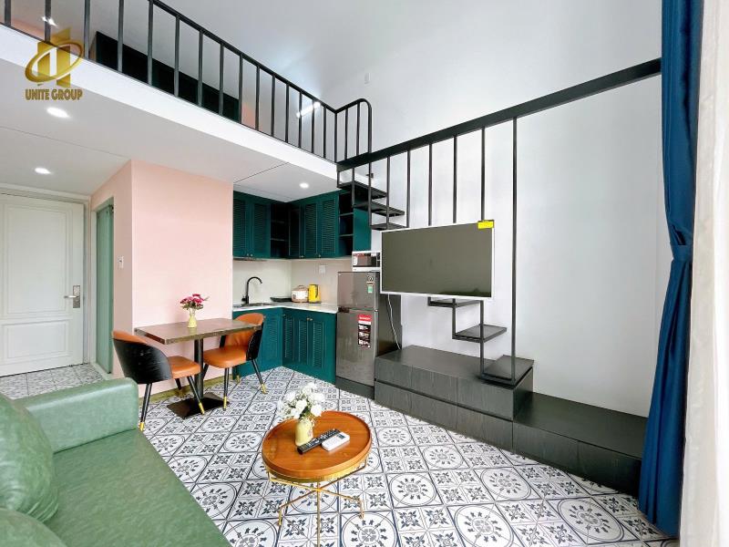 Cho thuê căn hộ chung cư mini duplex gác cao 2m full nội thất, dọn phòng giặt sấy, hồ bơi sân thượng, nhà hàng, lễ tân 24/24, nhận khách nước ngoài - 2