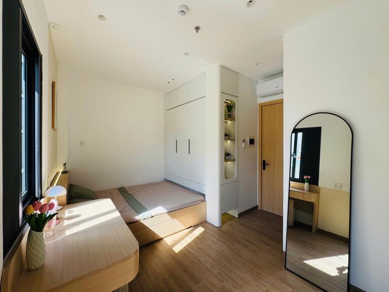 Cho thuê studio ban công 25m2 new 100% có thang máy ngay chợ bà chiểu - trường đại học văn lang - học viện cán bộ tphcm - 2
