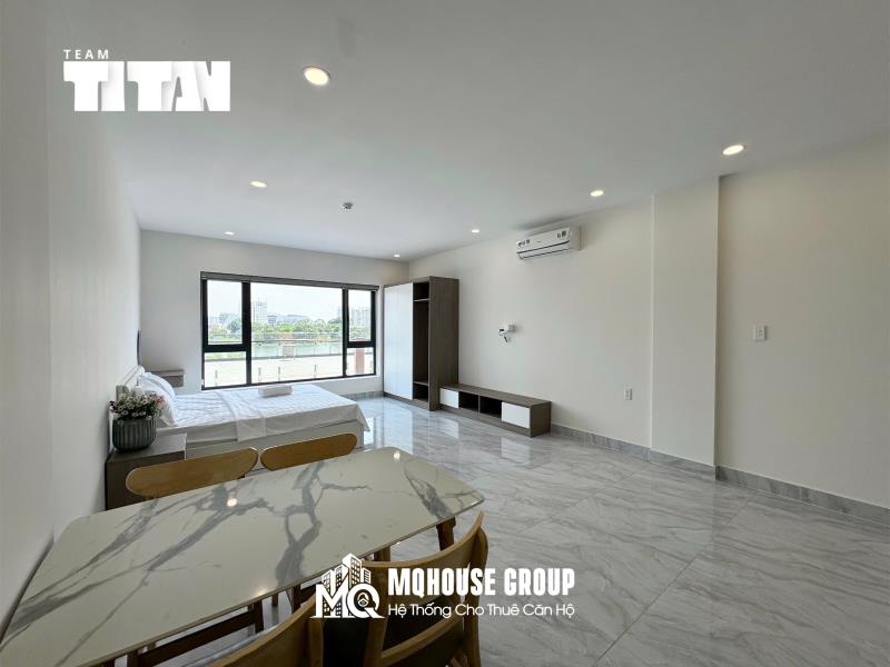 Cho thuê studio 40m2 view sông sài gòn ngay cầu kinh thanh đa - cầu bình lợi - gigamall - 2
