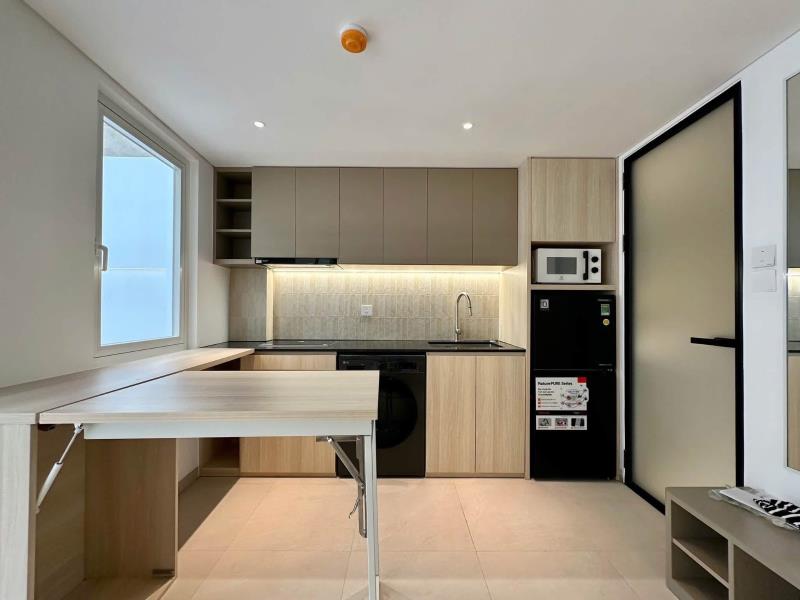 Cho thuê studio ban công sân vườn 30m2 new 100% ngay chợ bà chiểu - trường đại học văn lang - học viện cán bộ tphcm - 4