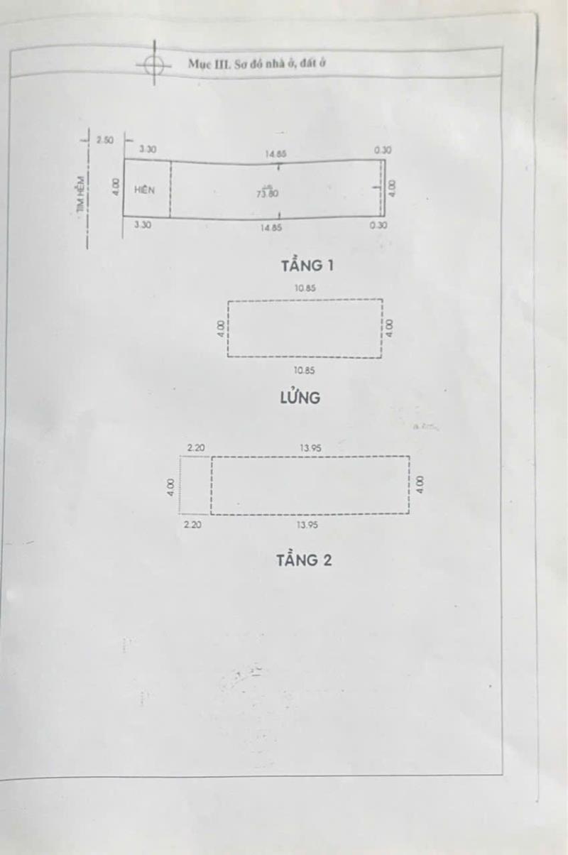 72m2 - hẻm 4m - 3 tầng - tạ quang bửu - không quy hoạch - 4