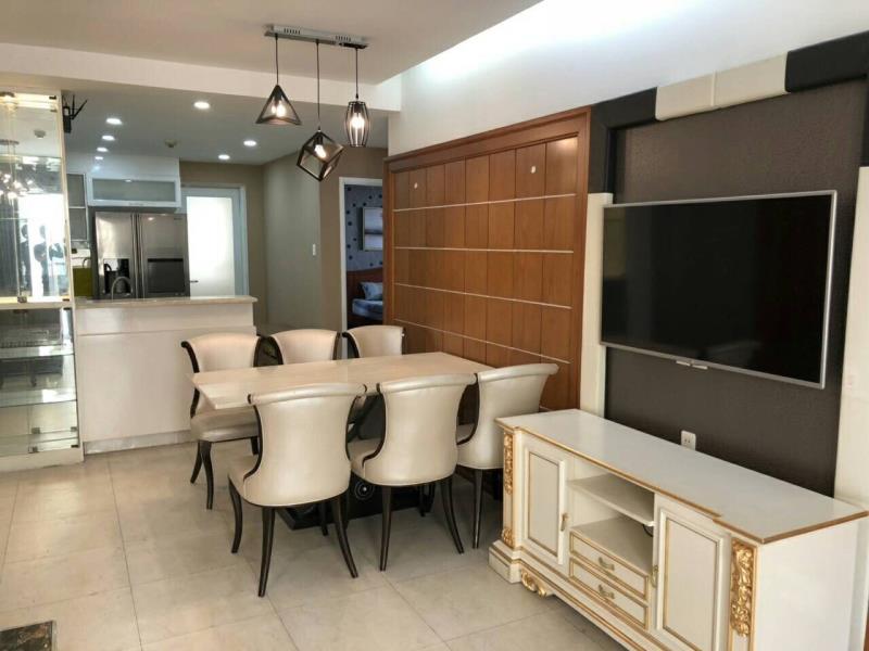 Cho thuê nhanh căn hộ hùng vương plaza, quận 5 - có suất ô tô - 132m² (3pn - 3wc) - full nội thất - 4