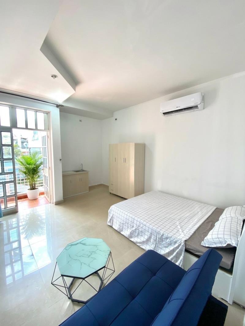 Phòng mới, ban công, sẵn nội thất. phạm văn đồng, 2 phút đến cv gia định - 4