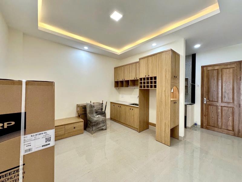 Cho thuê 1pn bancol 50m2 full nội thất mới ngay cv gia định - 4