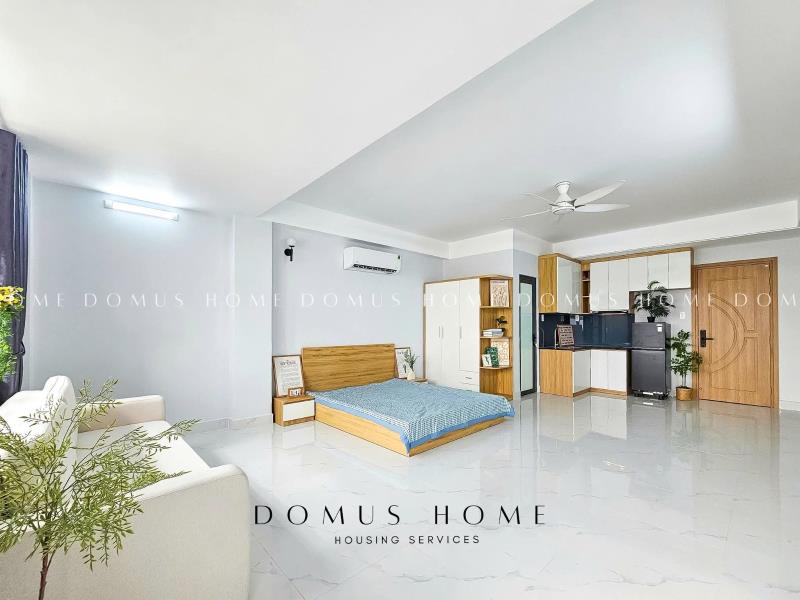 Studio ban công siêu rộng full nội thất, phòng thoáng mát nhiều ánh sáng, gần lotte tdtu rmit ufm - 2