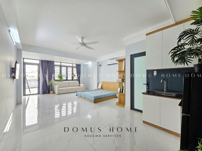 Studio ban công siêu rộng full nội thất, phòng thoáng mát nhiều ánh sáng, gần lotte tdtu rmit ufm - 3