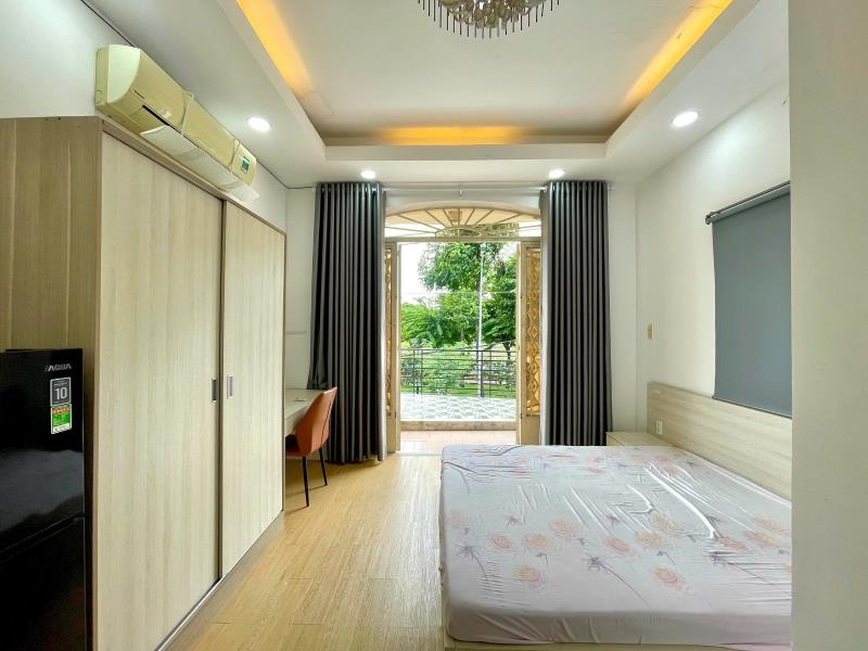 Studio full nội thất - view ban công lớn - máy giặt riêng - ngay dh uth, hutech, ngoại thương - trung tâm di chuyển nhanh các quận - 2