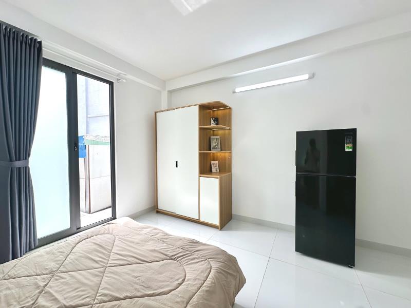 Cho thuê căn hộ đinh bộ lĩnh | 45m² | ban công | máy giặt riêng | gần hàng xanh, quận 1  - 2