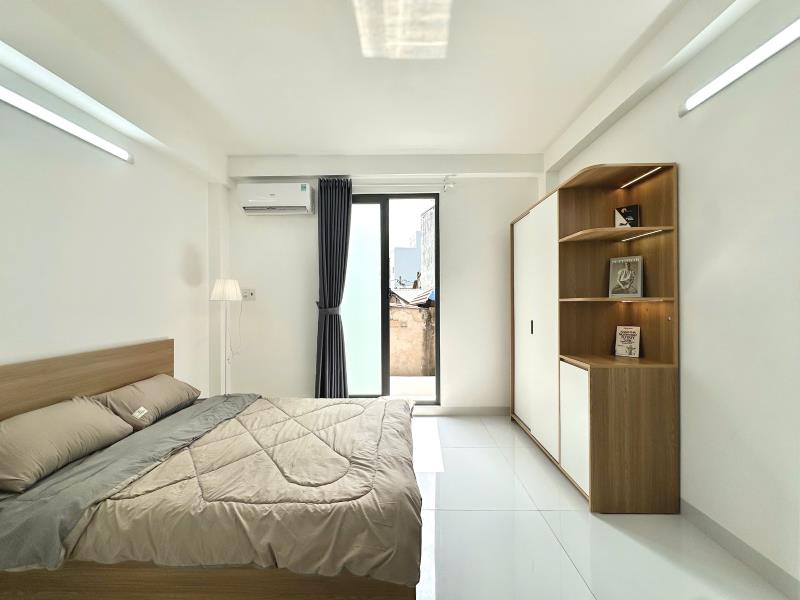 Cho thuê căn hộ đinh bộ lĩnh | 45m² | ban công | máy giặt riêng | gần hàng xanh, quận 1  - 3
