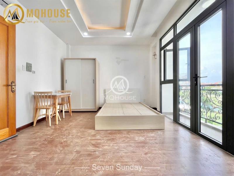 Cho thuê căn hộ studio ban công rộng thoáng, nội thất mới 100% đường đặng thùy trâm - bình thạnh - gần vlu, iuh - 2