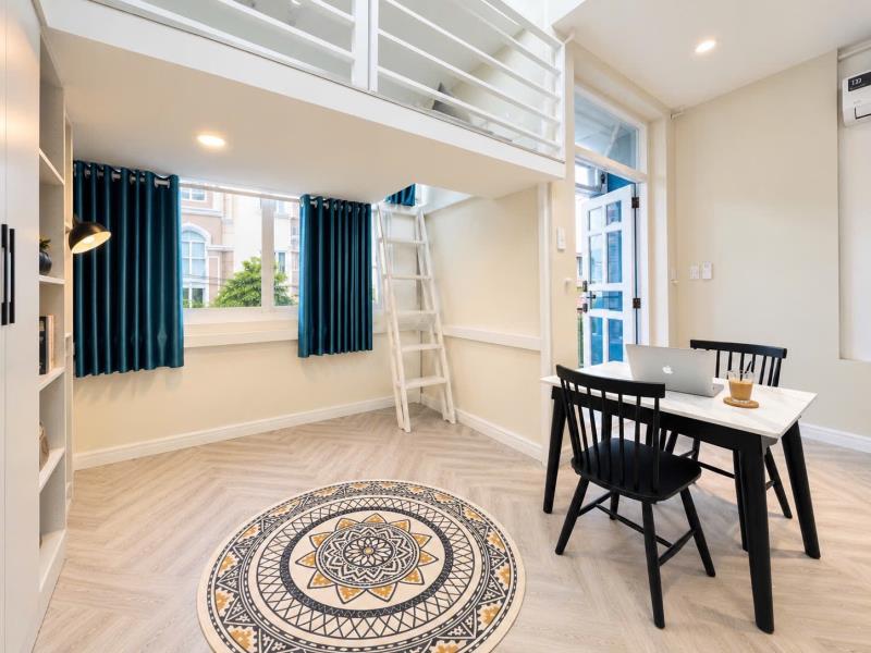 Cho thuê duplex ban công 30m2 có máy giặt riêng ngay ngã tư hàng xanh - cầu thị nghè - thảo cầm viên - đài truyền hình tphcm - 2