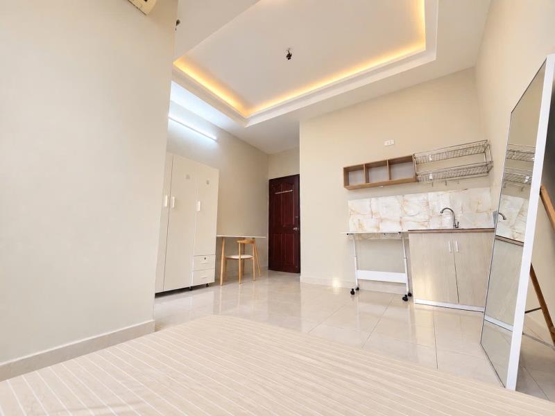 Cho thuê studio ban công 25m2 ngay chợ bà chiểu - ngã tư hàng xanh - học viện cán bộ tphcm - đại học văn lang - 2