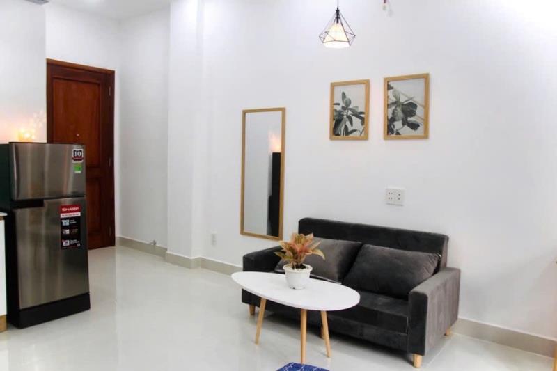 Phòng cao cấp cửa sổ rộng thoáng khí trời, tầng cao cực thoáng mát. dt 35m2 free máy giặt, máy sấy - bãi xe trong nhà rộng - 3