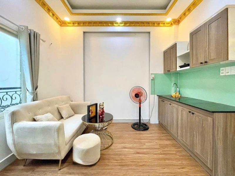Căn hộ cho thuê bancol 40m2 full nội thất nằm gần lotte mart vivo city ufm rmit tdt ntt quận 7 - 3