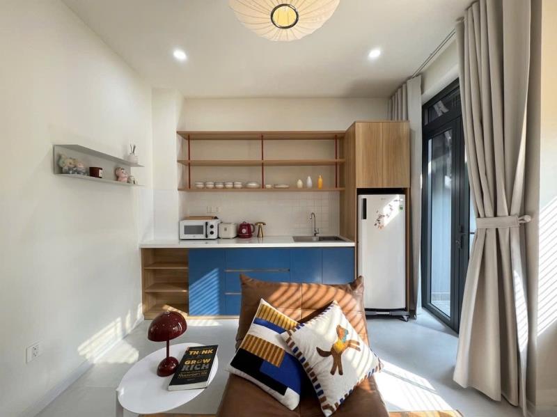 Cho thuê căn hộ 1 phòng ngủ full nội thất ban công rộng 60m2 ngay lạc long quân tân bình vibe siêu chill - 3