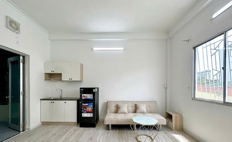 Studio cửa sổ to kết hợp bancol | mới xây - full nội thất - máy giặt riêng | gần sát etown | giá 5tr5 - 3