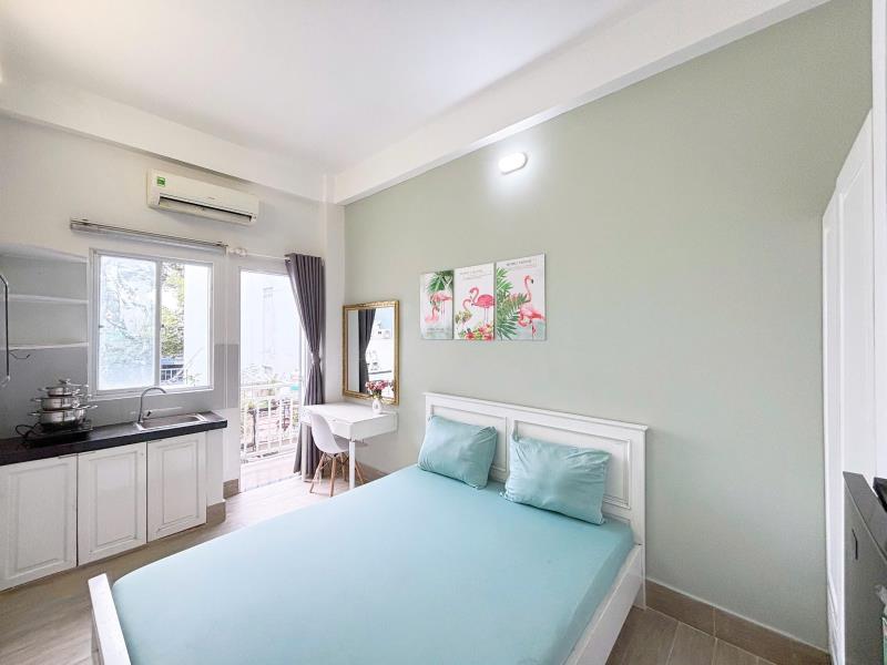 Căn hộ bancon full tiện nghi tại nguyễn trãi ngay chợ bàu sen gần đh sư phạm, khoa học tự nhiên, ueh, y dược. - 2