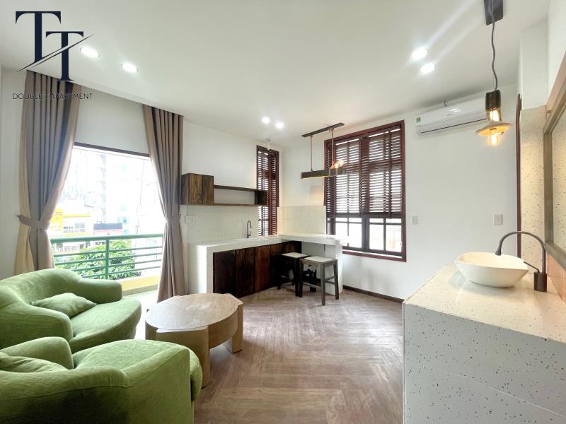 Cho thuê 1pn ban công 40m2 new 100% ngay cầu thị nghè - cầu ba son - thảo cầm viên sg - gem center - 2
