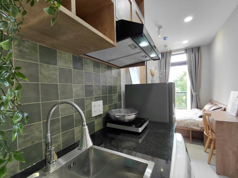 Cho thuê căn hộ 1pn ban công thoáng bàn làm việc bếp điện từ máy hút mùi – đặng thùy trâm,bình thạnh - 3