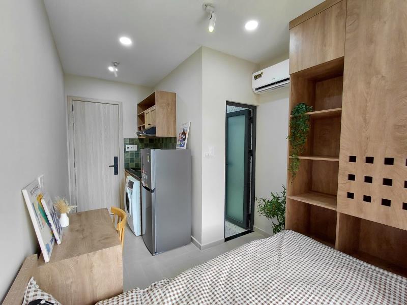 Cho thuê căn hộ 1pn ban công thoáng bàn làm việc bếp điện từ máy hút mùi – đặng thùy trâm,bình thạnh - 4