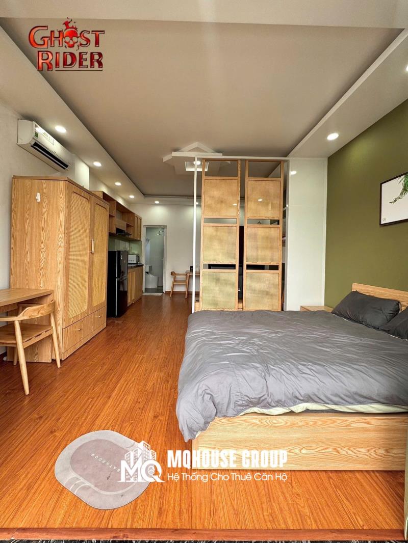 Cho thuê studio ban công 35m2 có thang máy - máy giặt riêng ngay công viên 23/9 - phố đi bộ bùi viện - cầu ông lãnh - 2