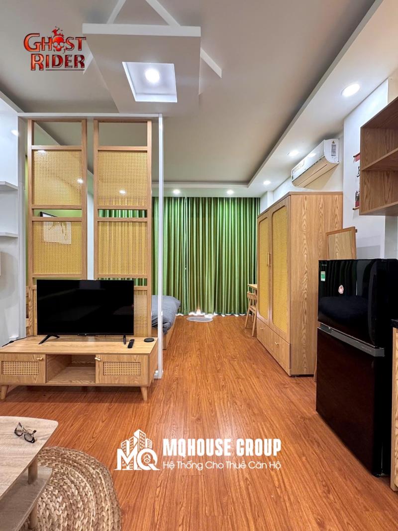 Cho thuê studio ban công 35m2 có thang máy - máy giặt riêng ngay công viên 23/9 - phố đi bộ bùi viện - cầu ông lãnh - 3
