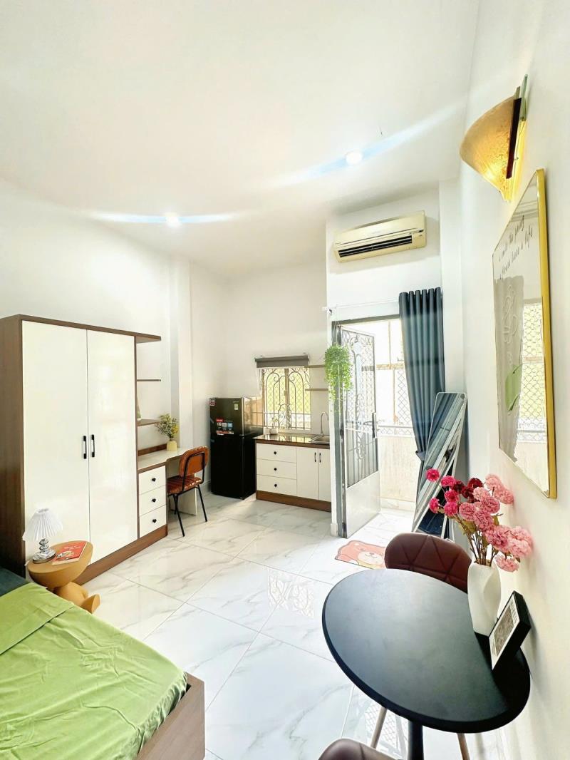 🌈Cho thuê studio full nội thất - ban công - ngay ngã tư hàng xanh - 2