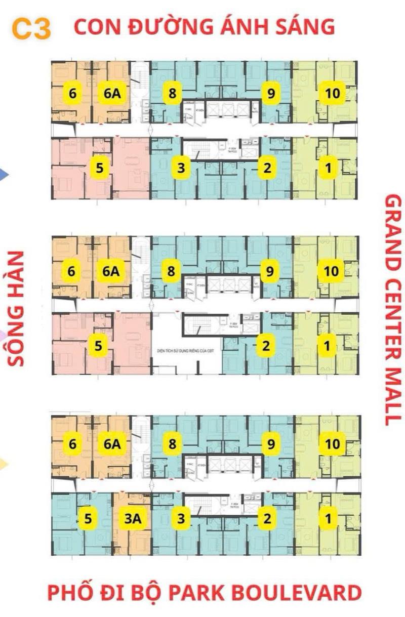 Mở bán căn hộ trực diện sông hàn - c3 capital square - 3