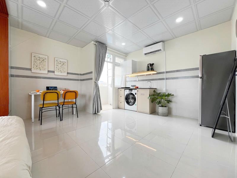 Cho thuê căn hộ 50m², thiết kế mái vòm gỗ, ban công & máy giặt riêng – đặng thùy trâm, bình thạnh | gần vlu & phạm văn đồng - 2