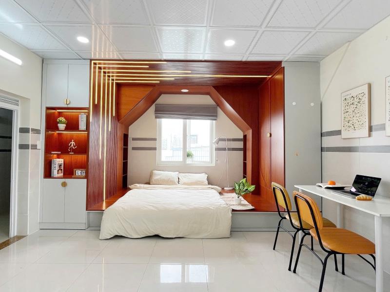 Cho thuê căn hộ 50m², thiết kế mái vòm gỗ, ban công & máy giặt riêng – đặng thùy trâm, bình thạnh | gần vlu & phạm văn đồng - 4