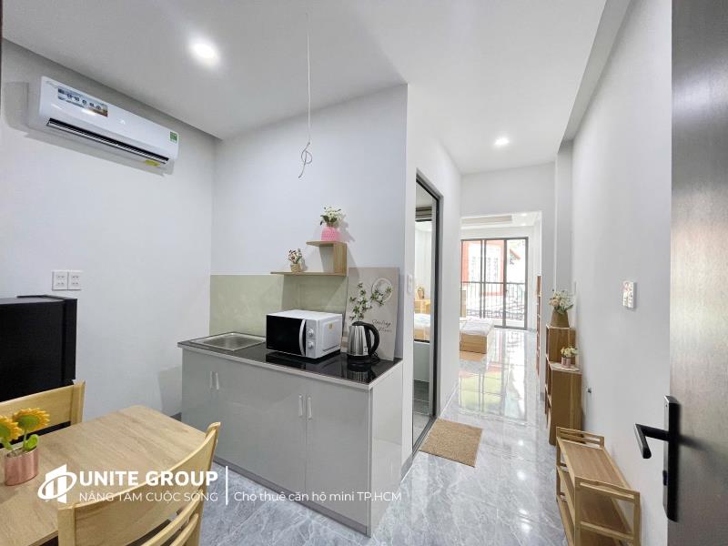 Cho thuê căn hộ 1 phòng ngủ ban công thoáng full nội thất gần ngã tư hàng xanh xô viết nghệ tĩnh bình thạnh - 4