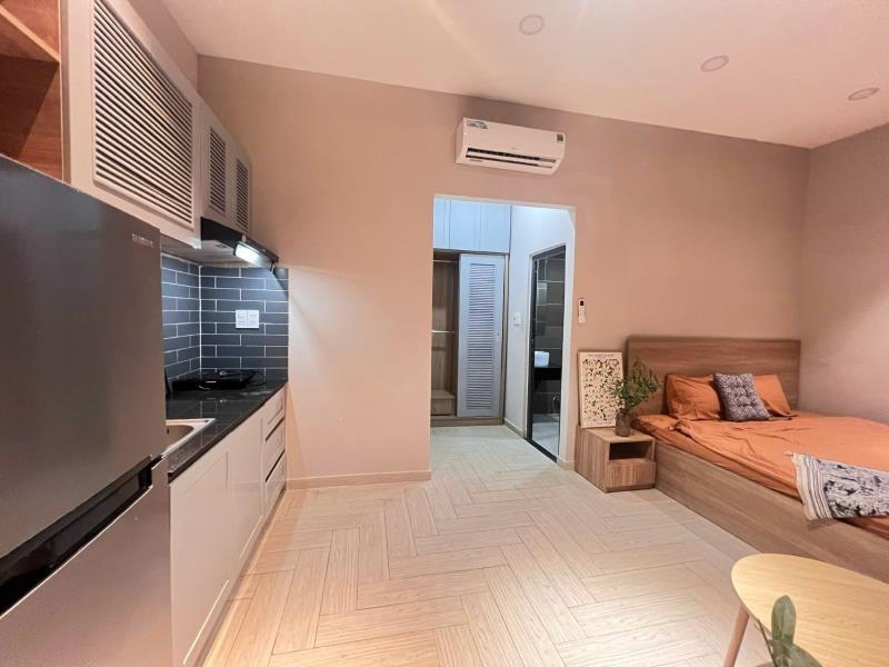 Phòng 35m2 siêu mới, thoáng, đẹp full nội thất mới ngay hàng xanh, chợ bà chiểu- nơ trang long, bình thạnh - 4