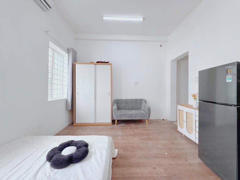 🏡 Cho thuê căn hộ 35m2 - full nội thất - máy giặt riêng - gần ngã tư hàng xanh - đinh bộ lĩnh, bình thạnh - 4