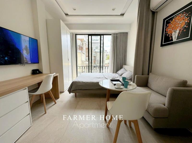 Thuê ngay studio ban công 35m2 tại nguyễn văn đậu gần chợ bà chiểu