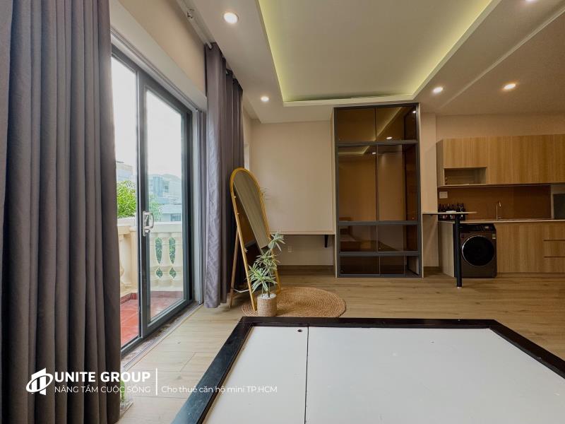 Căn hộ dịch vụ studio có bancol & máy giặt riêng - đường cộng hòa, tân bình - 3