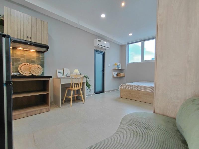 Cho thuê studio cửa sổ lớn, full nt gần vlu, hiu, uef - 2