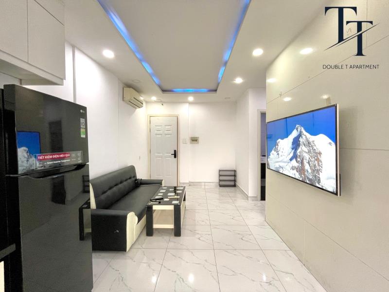 Cho thuê căn hộ 2pn 2wc ban công rộng 70m2 có thang máy, hầm xe, bảo vệ 24/24, hồ bơi ngay bờ kè trường sa - cầu công lý - 2