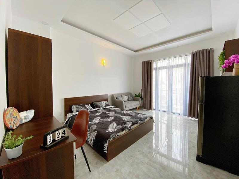 Cho thuê căn hộ có ban công full nội thất gần chợ bà chiểu - nguyễn thượng hiền, bình thạnh - 2