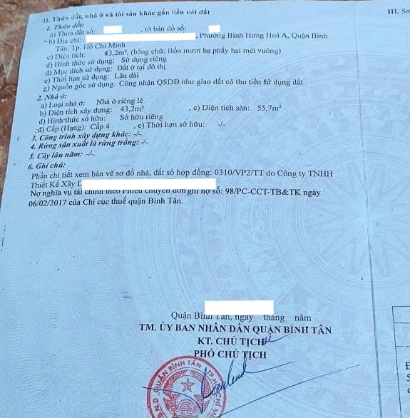 Nhà 45m2 - 2 tầng - tân kỳ tân quý - hẻm ôtô 4m thông - cách aeon tân phú 5 phút - 3,x tỷ - 4