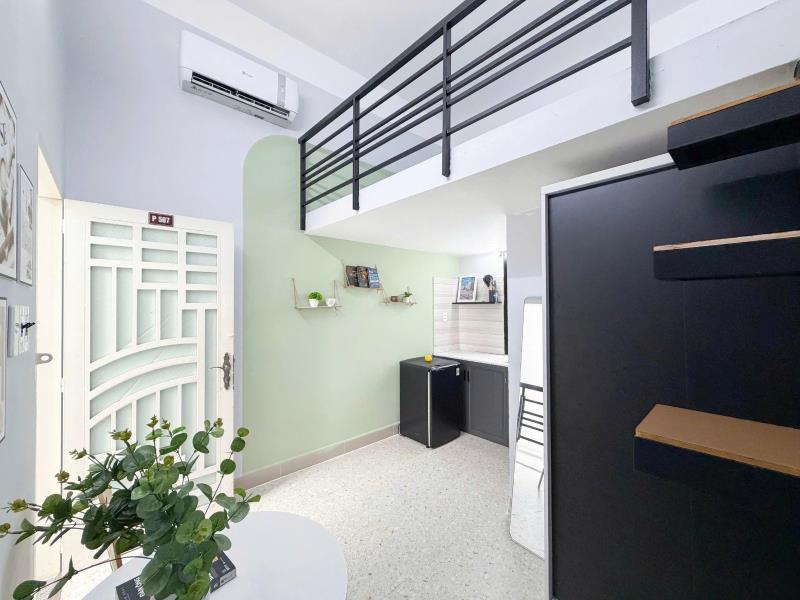 Phòng trọ có gác full nội thất gần landmark 81 – đường nguyễn văn đậu, bình thạnh