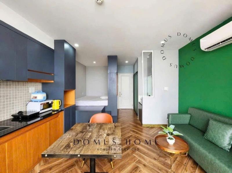 Studio ban công full nội thất siêu đẹp | có dịch vụ dọn phòng, giặt sấy | hồ bơi trong tòa nhà | pet friendly | thân thiện với người nước ngoài - 3