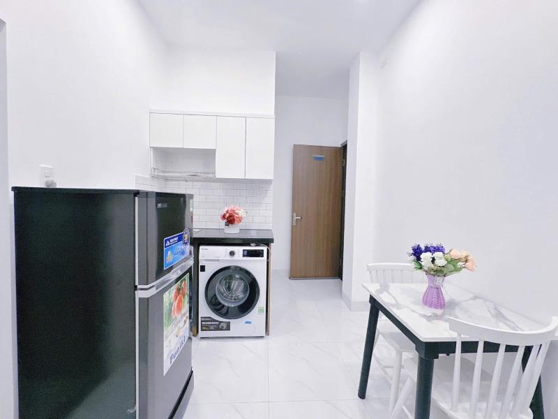 Căn hộ 1 phòng ngủ 35m2 full nội thất tách bếp máy giặt riêng ngay đường bình lợi gần đại học văn lang cơ sở 3 nhà xe thang máy bảo vệ an ninh hẻm ô tô  - 4