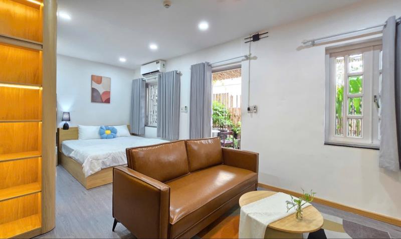 Cho thuê căn hộ full nội thất view sân thượng quận tân bình gần vòng xoay lăng cha cả, trục đường lê văn sỹ, hoàng sa trường sa - 3
