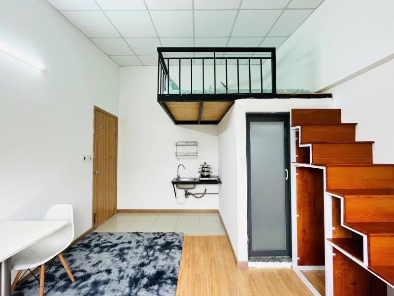 Phòng gác lửng full nội thất mới tại nơ trang long ngay học viện cán bộ - 4