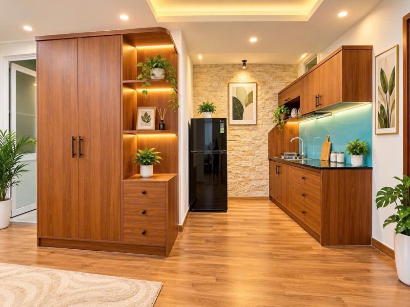 Cho thuê căn hộ 1pn mới xây - ngay ung văn khiêm, thuận tiện qua q2, q3, gò vấp - 3
