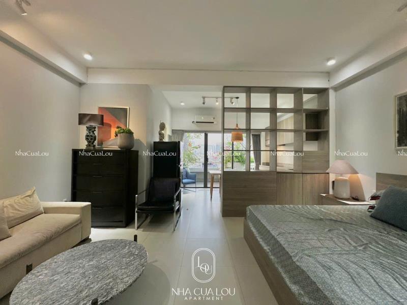 Cho thuê phòng q4 gần cầu ông lãnh 70m2 bancong đầy đủ nội thất - 2
